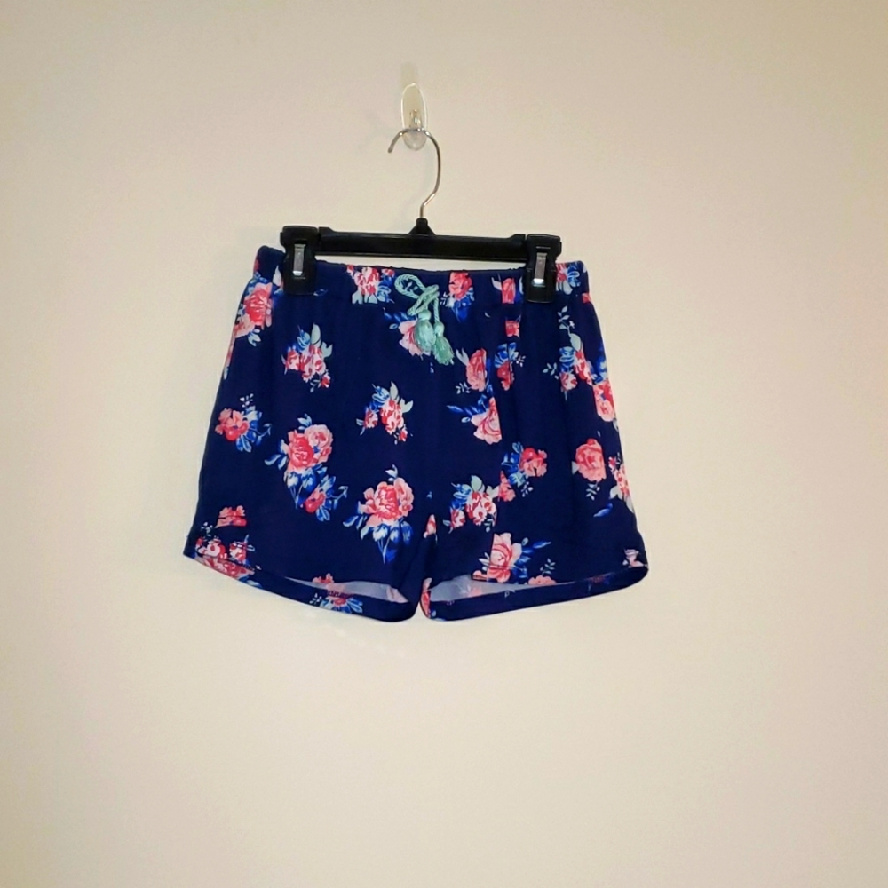 Floral blue shorts youth 10-12 M